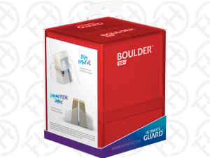 Ultimate Guard - Boulder Deck Case Solid - Ruby (100)
